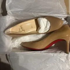 Christian Louboutin ベージュ ハイヒール　37 超美品