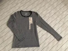 新品　無印良品 ストレッチフライス編み クルーネック長袖Tシャツ XSのサムネイル