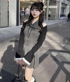 OLIVE des OLIVE yui ゆいノースリーブシャツミニワンピース