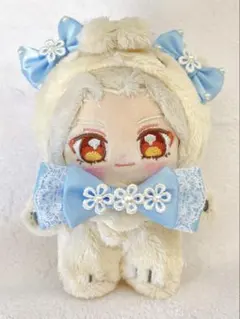 いつぬい ぬい服 リボン バラ レース ライトブルー - メルカリ