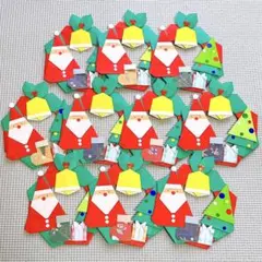 折り紙 クリスマスリース 10個セット