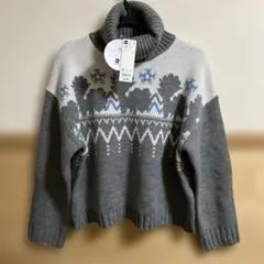 GU ポケモン2 タートルネックセーターグレー XL