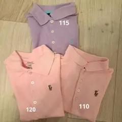 Polo Ralph Lauren ポロシャツ 3枚セット (紫・ピンク)