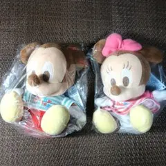 Disney Baby ミッキー&ミニー ぬいぐるみ タグ付き