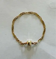 K18 18金 イエローゴールド ミラーボールチェーンリング