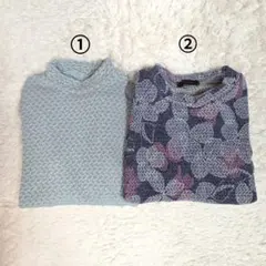 2着おまとめ　長袖シャツ　ストレッチ