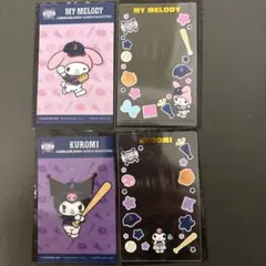 タイトーくじ 侍ジャパン × サンリオ　クリアカード　クロミ　マイメロ