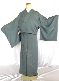 附下 ☆刺繡花柄 ☆裄丈68.2cm ★中古品のサムネイル