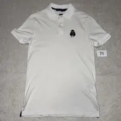 71 美品　ポロゴルフ　ラルフローレン　ポロベア　ポロシャツ　XS 白