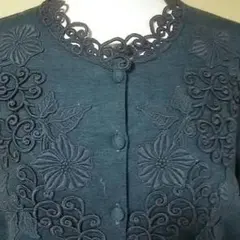 最終再値下げ美品昭和レトロブラウスジャケット♡vintage♡ウール100%