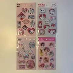 ディズニー　ウォーターシール　４枚セット セリア