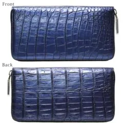W52 クロコダイル 長財布 トレンドカラー かっこいい かわいい 綺麗 ブルー W52 クロコダイル 長財布 トレンドカラー かっこいい かわいい 綺麗