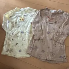 monpoke 長袖Tシャツ　チュニックワンピース 2枚セット 90cmのサムネイル