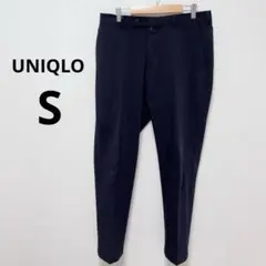 ユニクロ ネイビー スラックス 5 小さめ 感動パンツ ズボン シンプル 無地