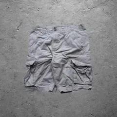 カーゴショーツ ハーフパンツ グレージュ ワイド ミリタリー ワーク アメカジ