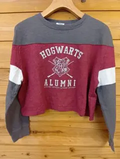 古着　HOGWARTS ALUMNI クロップドスウェット