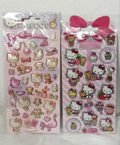 にこちゃん様専用　ハローキティ　ストーン付き　マシュマロシール　キラキラシール