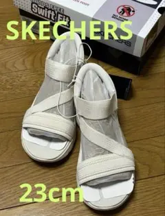 SKECHERS Hands Free Swift Fit サンダル US6 白のサムネイル