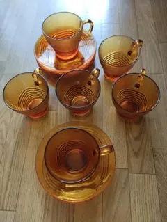 最終値下げ　デュラレックス　コーヒー&ソーサー　6客セット