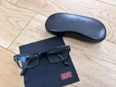 レイバン　メガネ　黒フレーム　ケース付き