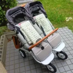 るー【美品】Airbuggy ココダブル STONE(ストーン) COCO DOUBLE EX FROM BIRTH - AIRBUGGY | ベビーカーのエアバギー