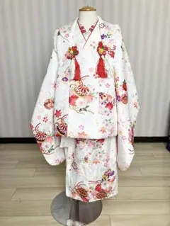 キャサリンコテージ　いにしえ華車黄×桃被布七五三髪飾り　七五三草履　髪飾りセット キャサリンコテージ Catherine Cottage 七五三被布3点セット