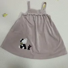 familiar ファミリア くま刺繍入り ジャンバースカート
