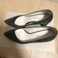 untitled スエード　カーキ　パンプス　24センチ