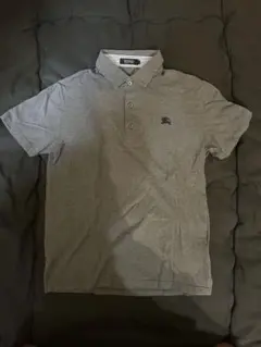 BURBERRY BLACK LABEL ポロシャツ グレー ホースロゴ メンズ