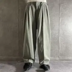 90s POLO GOLF silk cotton wide slacks
