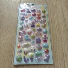 匿名配送【恐竜】3Dシール ぷくぷくシール ボンボンドロップ風 うるちゅる