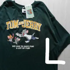 トムとジェリー プリント ロングワンピース Lサイズ