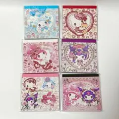 新品未開封★飴ノ森ふみか×サンリオメモ帳 6種類セット マイメロ クロミ シナモ