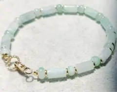 【組み合わせ自由のブレスレットシリーズ】翡翠デザイン＊ナチュラル天然石