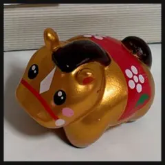 2026年 干支 午 うま 置物 ミニフィギュア 金色 縁起物 手のひらサイズ