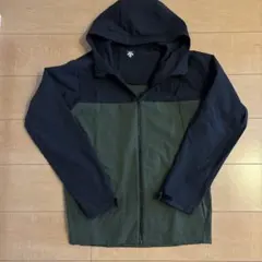 デサント　パーカー　ジャケット　黒　ブラック　カーキ　メンズM
