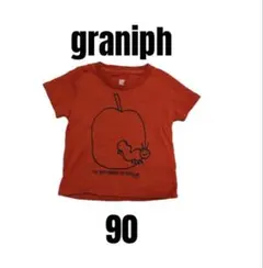 【グラニフ】美品　はらぺこあおむし　半袖Tシャツ　ベビーキッズ　90のサムネイル
