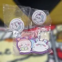 치이카와 くら寿司コラボ 모모가 缶バッジ2個 모모가 헌책방 ラバーストラップ