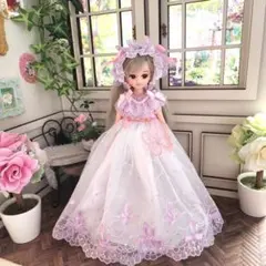 リカちゃん　22センチドール服　ハンドメイド　ドレスセット　no.2757のサムネイル