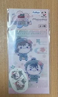 忍たま乱太郎 ふんわり桜もちぴこの段 ステッカー&クリアカード　善法寺　食満