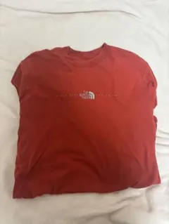 ノースフェイス ロンティー 赤 古着