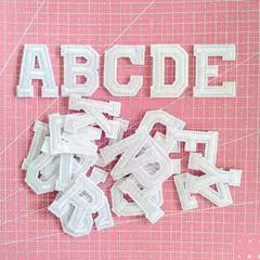 アルファベット ワッペン アイロン接着