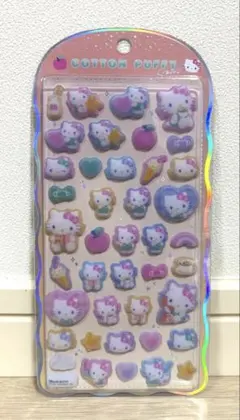 【正規品】ハローキティ　コットンパフィシール　サンリオ