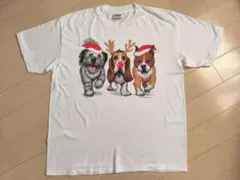 レア 犬 イヌ Dog 真夏 クリスマス Xmas バックプリントあり Tシャツのサムネイル