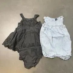 baby GAP ベビーギャップ ワンピース ロンパース 80 レース デニム