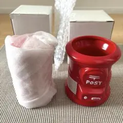 【新品未使用】郵便ポスト 貯金箱 小物入れ ペン立て レトロ セットのサムネイル