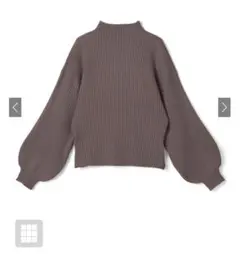 GRL ボリュームスリーブボトルネックニットトップス[k8217v]