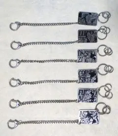 【バラ売り可】ルパン三世 メタルプレート キーホルダー キーチェーン 全6種
