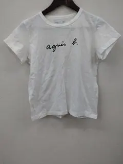 (12) agnès b. ホワイト Tシャツ 半袖