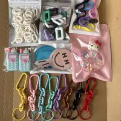 ハンドメイド キーホルダーパーツ 資材 まとめ売り